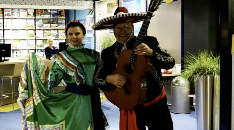 Mariachi optreden personeelsfeest