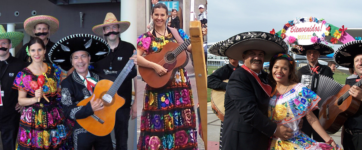 Leensombrero's en poncho's voor feest