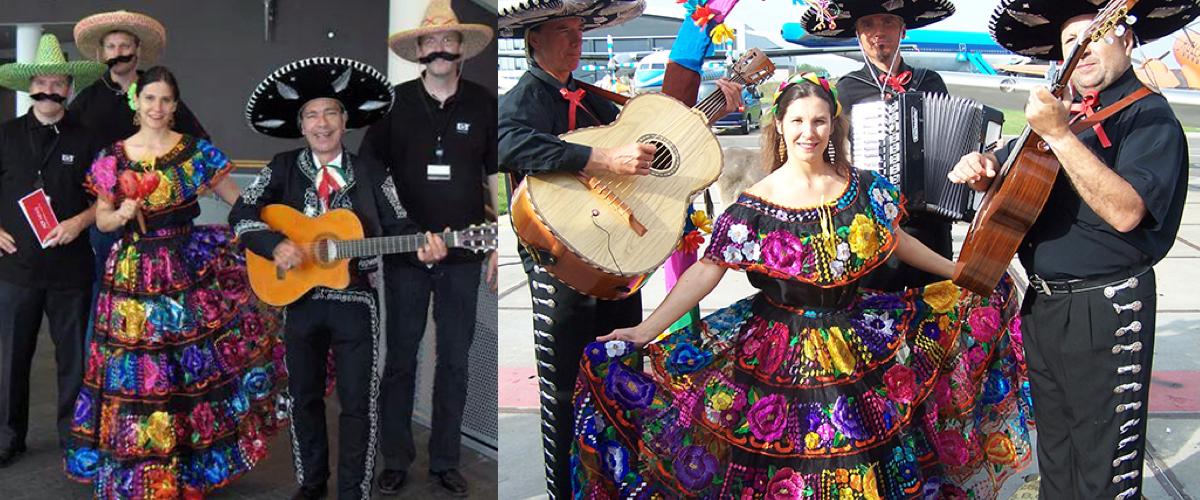 Mariachi serenade trouwfeest